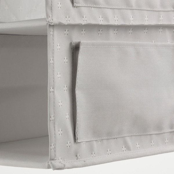 IKEA BLÄDDRARE hanging storage with 7 compartments, gray/patterned, 11 ¾x11 ¾x35 ½ in, Ikea Ireland | 6502ZIACD