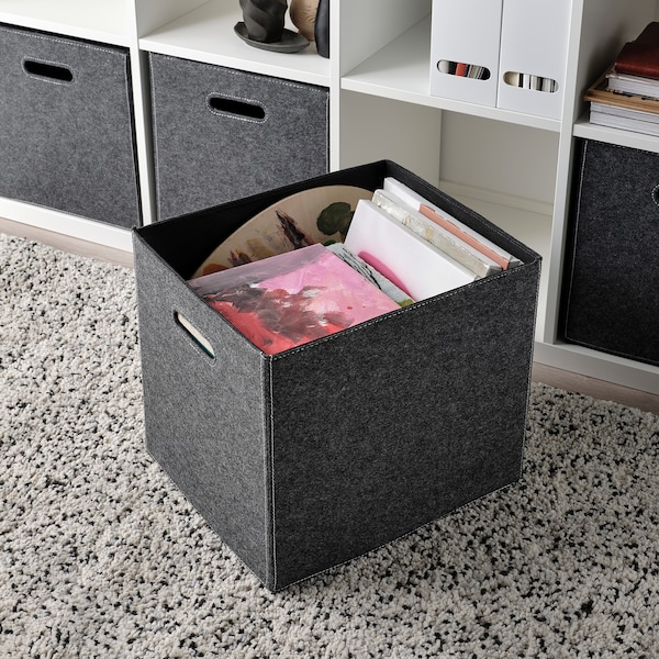 IKEA BLÄDDRA Box, gray, Ikea Ireland | 3527BCQRY