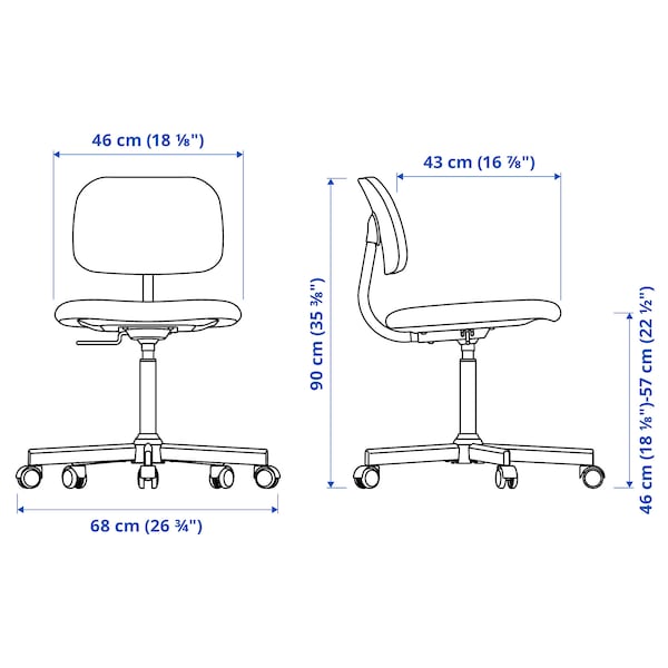IKEA BLECKBERGET swivel chai Idekulla Light Green, Ikea Ireland | 3281PKDCS