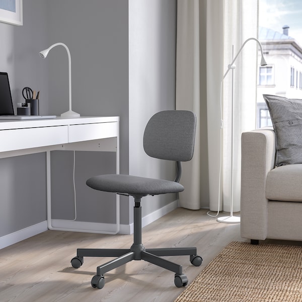 IKEA BLECKBERGET swivel chair Idekulla Dark Gray, Ikea Ireland | 2607VJXPD