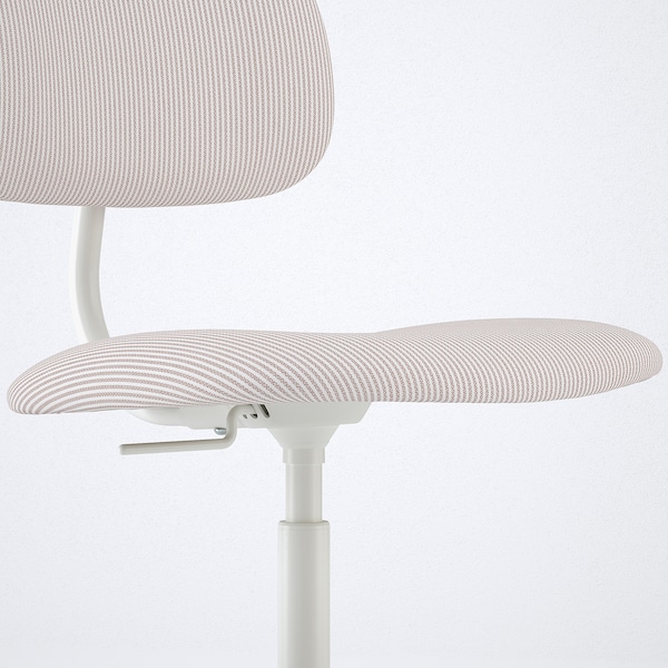 IKEA BLECKBERGET swivel chair Klovsta White / Orange / Brown, Ikea Ireland | 7314UXZIR
