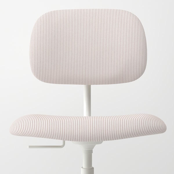 IKEA BLECKBERGET swivel chair Klovsta White / Orange / Brown, Ikea Ireland | 7314UXZIR
