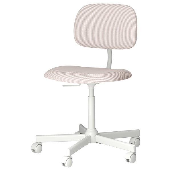 IKEA BLECKBERGET swivel chair Klovsta White / Orange / Brown, Ikea Ireland | 7314UXZIR