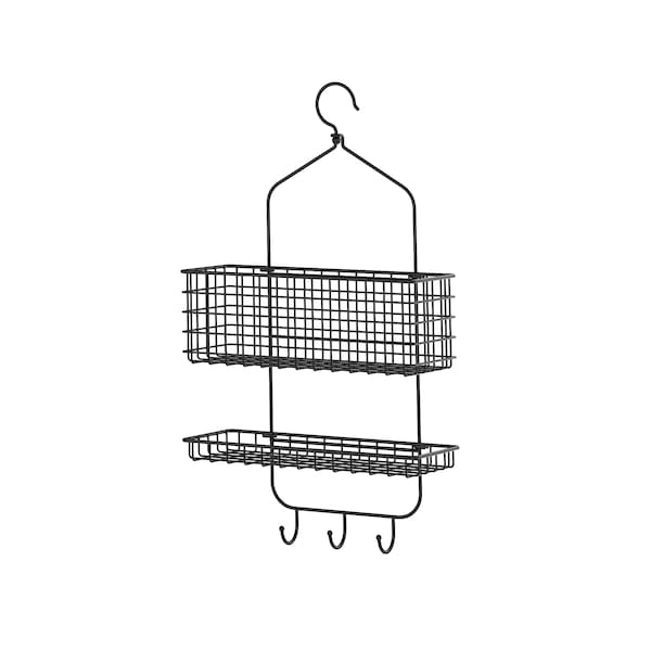IKEA BLECKSJÖN shower caddy, black, 12 ¼x22 in Two Tiers, Ikea Ireland | 1069PEKSA