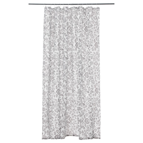 IKEA BLEKVIVA shower curtain, 71x71 in White / Gray, Ikea Ireland | 3057DFCGV