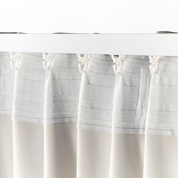 IKEA BLÅHUVA Room darkening curtains, 1 pair, light gray, 57x98 in, Ikea Ireland | 8974YLZGO