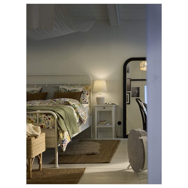 IKEA BLIDVÄDER table lamp, off-white ceramic/beige, 20 in, Ikea Ireland | 7684VYBKE
