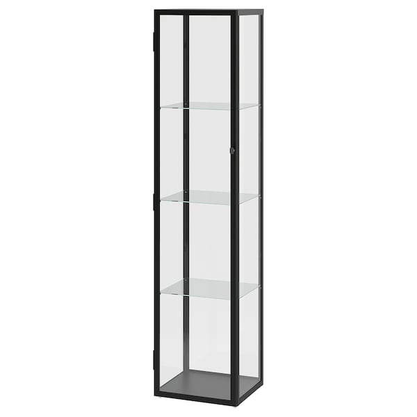 IKEA BLÅLIDEN / STRIMSÄV glass-door cabinet with lighting Black, Ikea Ireland | 4159BDFST