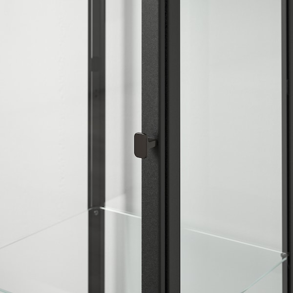 IKEA BLÅLIDEN glass-door cabinet, 13 3/4x12 5/8x59 1/2 in Black, Ikea Ireland | 7605ELYTZ