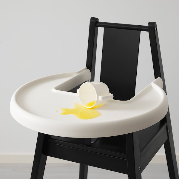 IKEA BLÅMES high chair with tray, black, Ikea Ireland | 5823NJROH