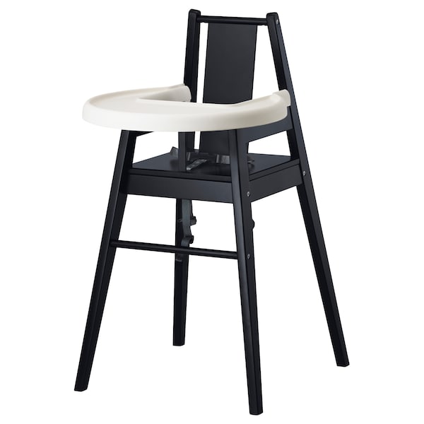 IKEA BLÅMES high chair with tray, black, Ikea Ireland | 5823NJROH