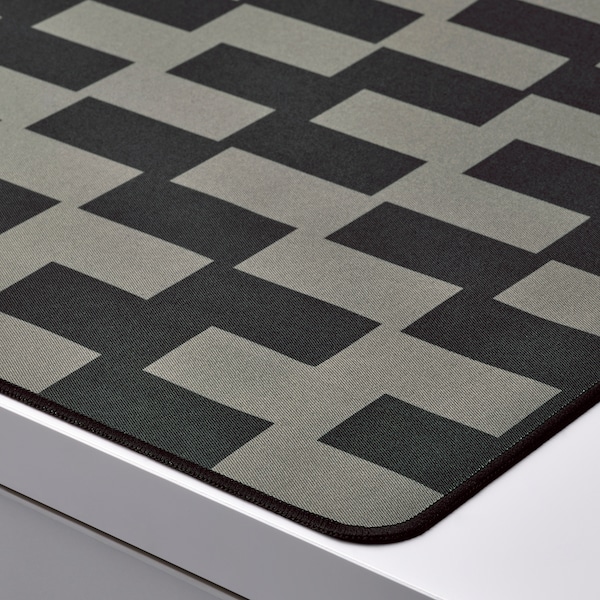IKEA BLÅSKATA gaming mouse pad, black/gray patterned, 15 3/4x31 1/2 in, Ikea Ireland | 3954JQCIZ