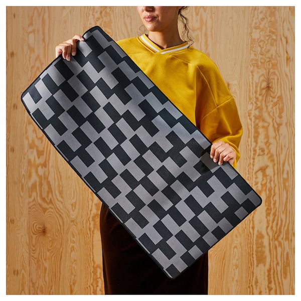 IKEA BLÅSKATA gaming mouse pad, black/gray patterned, 15 3/4x31 1/2 in, Ikea Ireland | 3954JQCIZ