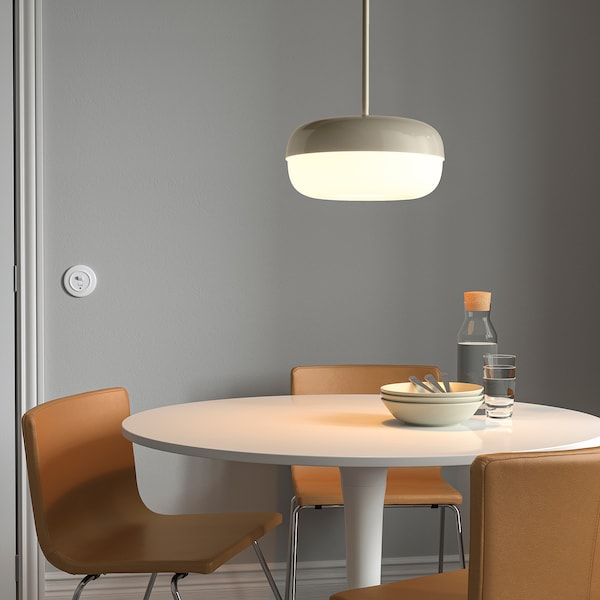 IKEA BLÅSVERK pendant lamp, beige, 15 in, Ikea Ireland | 4579TLHPW