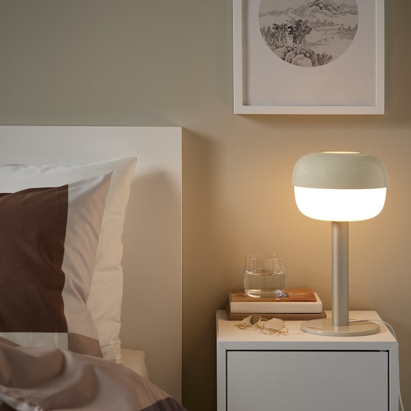 IKEA BLÅSVERK table lamp, 14 in Beige, Ikea Ireland | 7145EYZAI