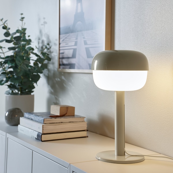 IKEA BLÅSVERK table lamp, 14 in Beige, Ikea Ireland | 7145EYZAI