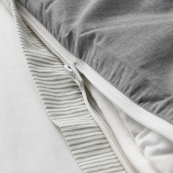 IKEA BLÅVINDA duvet cover and pillowcase(s), Full/Queen (Double/Queen) Gray, Ikea Ireland | 4102JWTDG