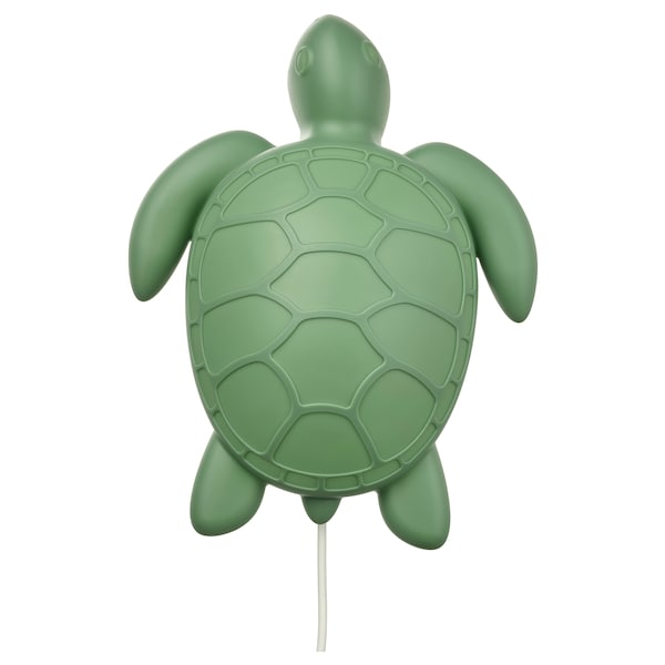 IKEA BLÅVINGAD LED wall lamp, turtle/green, Ikea Ireland | 8549UONPX