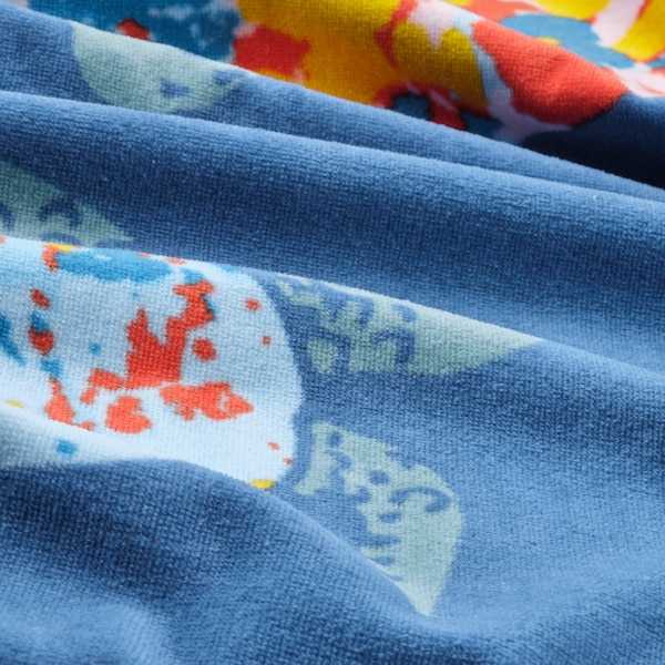 IKEA BLÅVINGAD bath towel, 28x55 in Turtle Pattern / Dark Blue, Ikea Ireland | 3471HMDQW