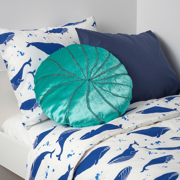 IKEA BLÅVINGAD cushion, coral-shaped/turquoise, Ikea Ireland | 7930EHGWQ