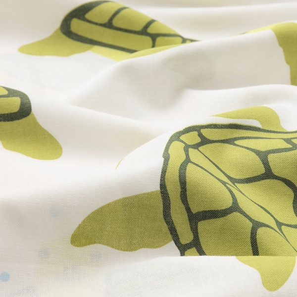 IKEA BLÅVINGAD duvet cover and pillowcase(s), Twin Turtle Pattern Green / White, Ikea Ireland | 9601FKOQM