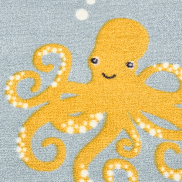 IKEA BLÅVINGAD rug, ocean animals pattern/multicolor, 4'4 inx4'4 in, Ikea Ireland | 2789JKORQ