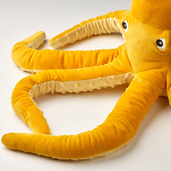 IKEA BLÅVINGAD soft toy, octopus/yellow, 20 in, Ikea Ireland | 7190CJYBG
