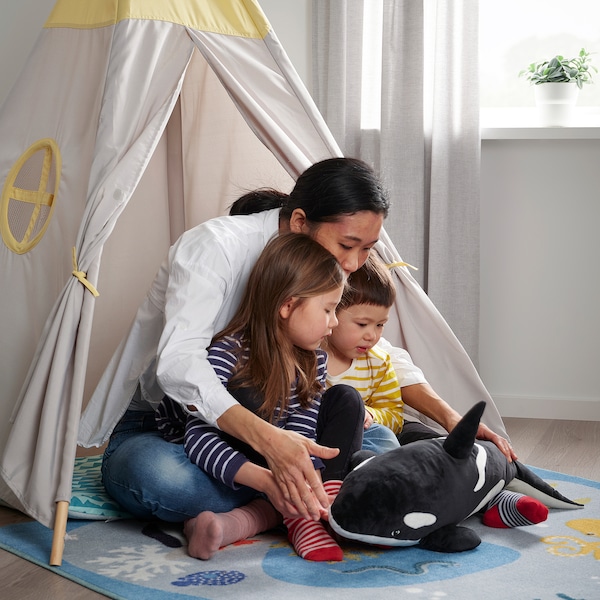IKEA BLÅVINGAD soft toy, orca/black white, 24 in, Ikea Ireland | 0835MBDEP