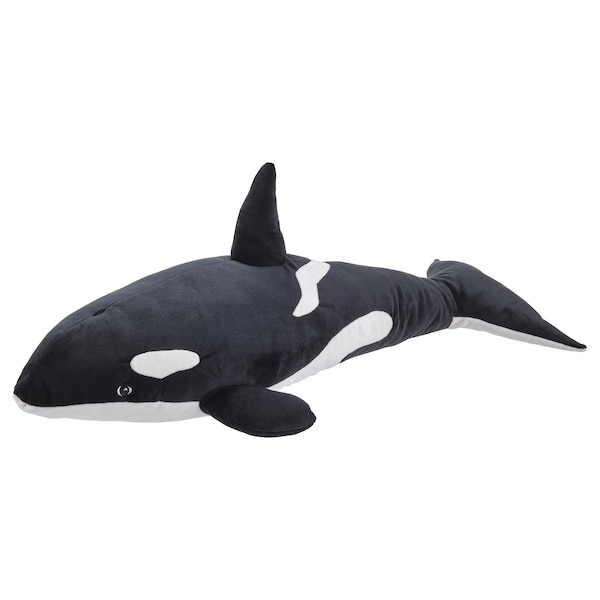 IKEA BLÅVINGAD soft toy, orca/black white, 24 in, Ikea Ireland | 0835MBDEP