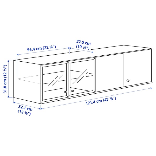 IKEA BOASTAD wall shelf, black/oak veneer, 47 3/4x12 5/8x12 1/2 in, Ikea Ireland | 0169ECPTX