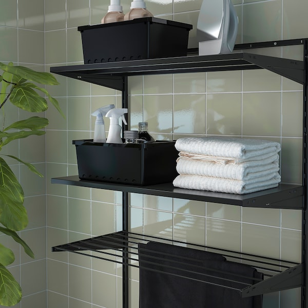 IKEA BOAXEL laundry combination, 32 1/4x15 3/4x79 in Anthracite / Metal, Ikea Ireland | 3290UKXWY