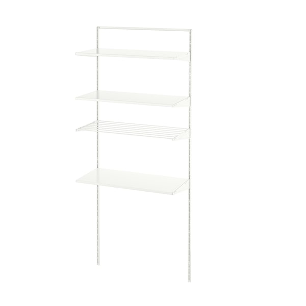 IKEA BOAXEL laundry combination, 32 1/4x15 3/4x79 in White / Metal, Ikea Ireland | 6420HBJAC