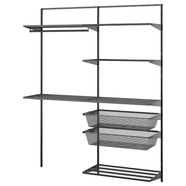 IKEA BOAXEL laundry combination, 64 7/8x15 3/4x79 in Anthracite, Ikea Ireland | 5479NCMTG