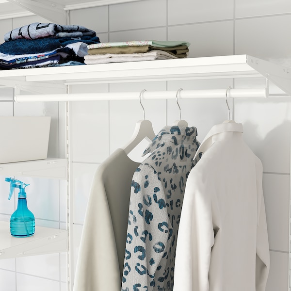 IKEA BOAXEL laundry combination, 64 7/8x15 3/4x79 in White / Metal, Ikea Ireland | 0264CPESN