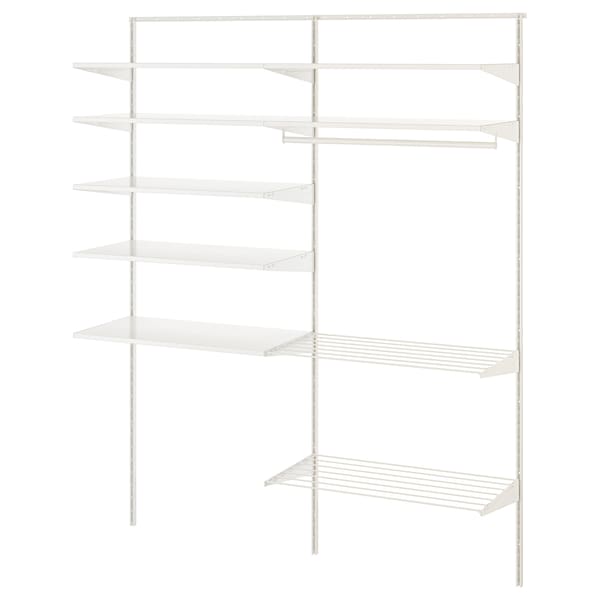 IKEA BOAXEL laundry combination, 64 7/8x15 3/4x79 in White / Metal, Ikea Ireland | 0264CPESN
