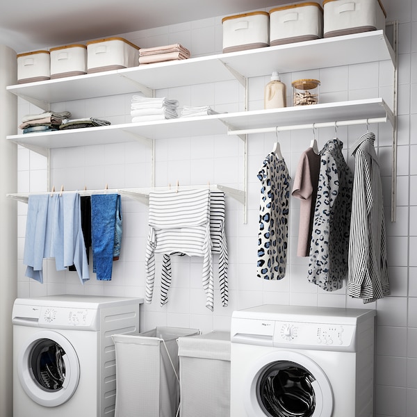 IKEA BOAXEL laundry combination, 89 1/2x15 3/4x39 5/8 in White, Ikea Ireland | 5892NLFKM