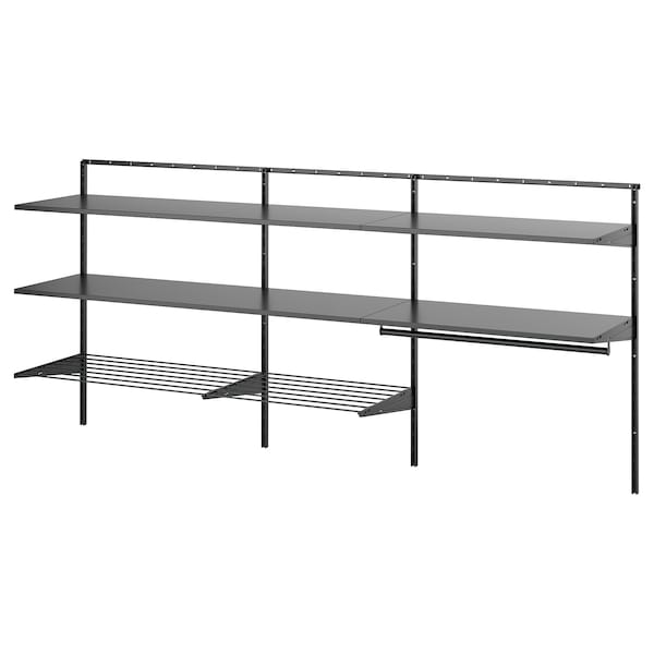 IKEA BOAXEL laundry combination, 89 1/2x15 3/4x39 5/8 in Anthracite / Metal, Ikea Ireland | 3874QIVBJ