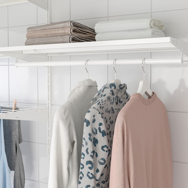 IKEA BOAXEL laundry combination, 89 1/2x15 3/4x39 5/8 in White / Metal, Ikea Ireland | 4173ZNXVM