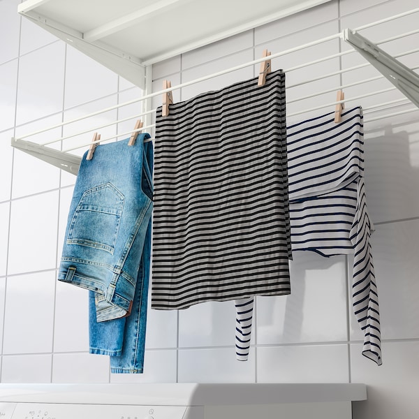 IKEA BOAXEL laundry combination, 89 1/2x15 3/4x39 5/8 in White / Metal, Ikea Ireland | 4173ZNXVM