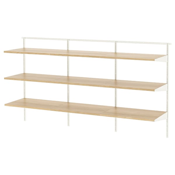 IKEA BOAXEL shelving unit, 73 3/4x15 3/4x39 5/8 in White / Oak, Ikea Ireland | 3986PYAIN