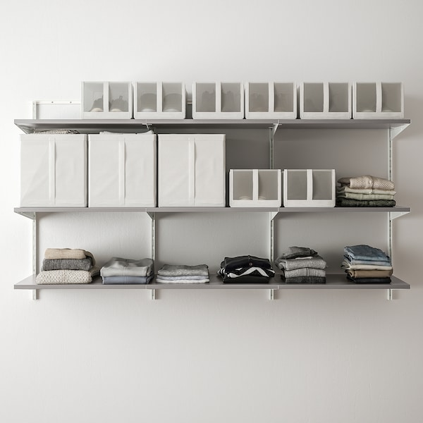 IKEA BOAXEL shelving unit, 73 3/4x15 3/4x39 5/8 in White / Gray, Ikea Ireland | 5296ZKHJO