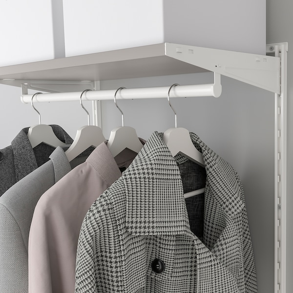 IKEA BOAXEL wardrobe combination, 24 3/8x15 3/4x79 in White / Gray, Ikea Ireland | 3145GSNVD