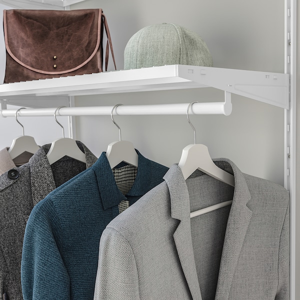 IKEA BOAXEL wardrobe combination, 32 1/4x15 3/4x79 in White, Ikea Ireland | 5647DKSZU