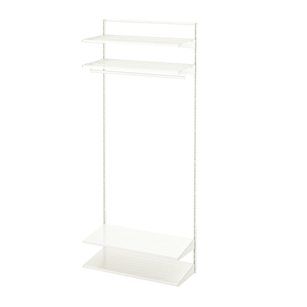 IKEA BOAXEL wardrobe combination, 32 1/4x15 3/4x79 in White, Ikea Ireland | 5647DKSZU