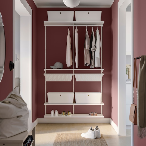 IKEA BOAXEL wardrobe combination, white, 49 1/8x15 3/4x79 in, Ikea Ireland | 7806EWLYA