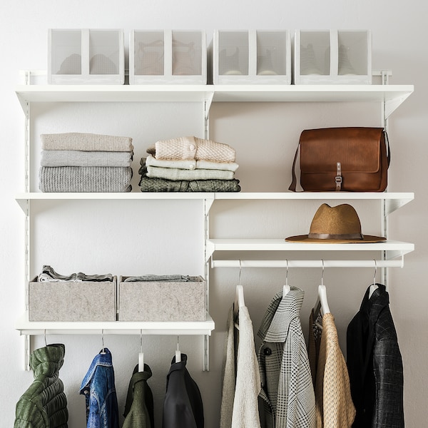 IKEA BOAXEL wardrobe combination, white, 49 1/8x15 3/4x39 5/8 in, Ikea Ireland | 8349QOCTD