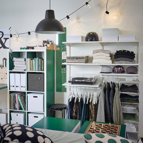IKEA BOAXEL wardrobe combination, white, 49 1/8x15 3/4x39 5/8 in, Ikea Ireland | 8349QOCTD