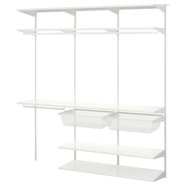 IKEA BOAXEL wardrobe combination, white, 73 3/4x15 3/4x79 in, Ikea Ireland | 4780OTLAW