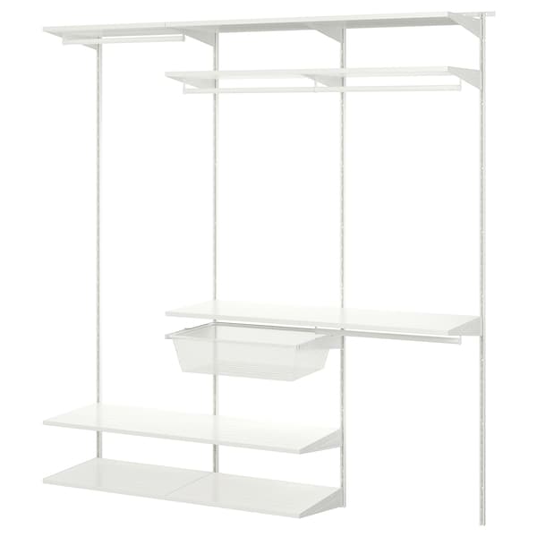 IKEA BOAXEL wardrobe combination, white, 73 3/4x15 3/4x79 in, Ikea Ireland | 1723FTHWX