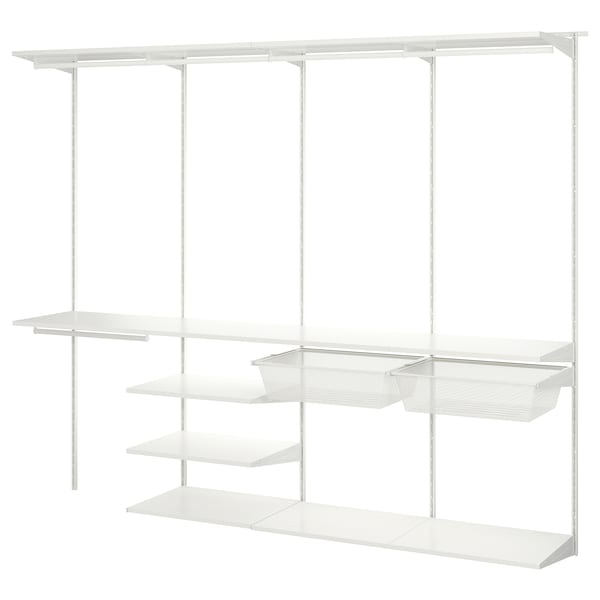 IKEA BOAXEL wardrobe combination, white, 98 1/4x15 3/4x79 in, Ikea Ireland | 9154ZIEKU